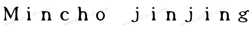 Mincho jinjing字体转换